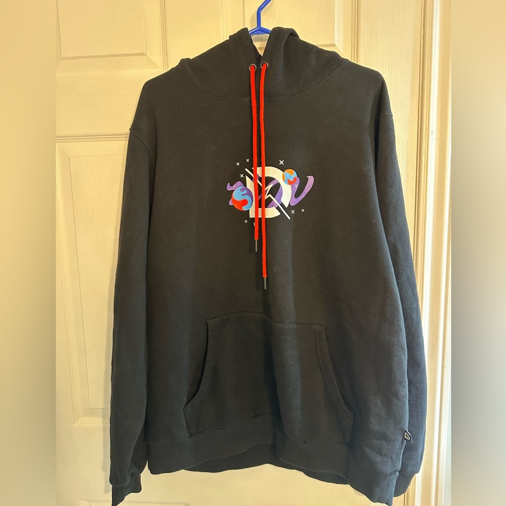 DRLUPO Black Graphic Hoodie Xl ptp 26